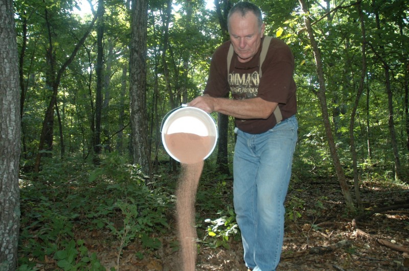 Ed Johnson Creates a Deer Minner Lick