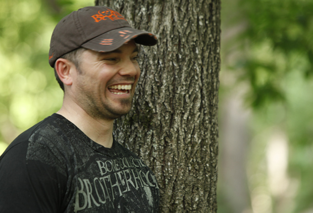 Nick Mundt sparks a laught at 2010's Georgia Chevy shoot