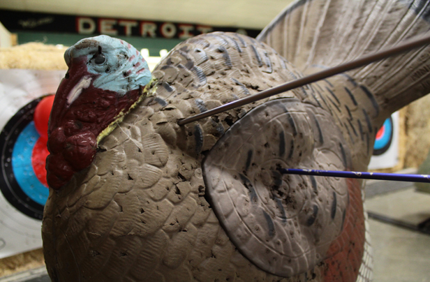 Our 3-D targets at Detroit Archers "Discover Archery" program