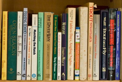 Fishing books all in a row