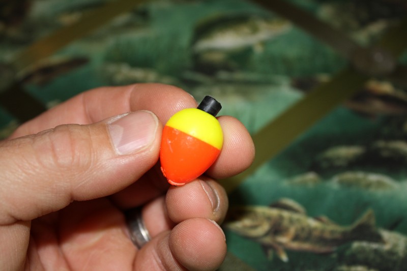 Inexpensive bobbers, like this one, makes a great slip bobbers