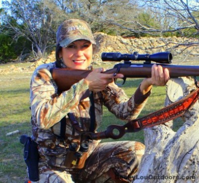 Dec 2011, here donned in my SHE Safari clothing, my Lacrosse Venom Snake Boots, and my Personalized custom fit leather Gun Sling is picture proof that women in the field are finding it easier to be comfortable and confident in the field!