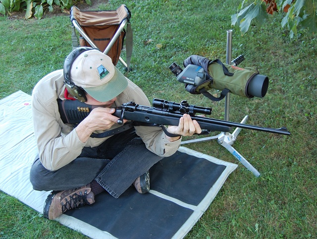The .30-30 Drill can be shot with any rifle. The idea is shoot from a realistic field position to determine if the hunter's current skill warrants anything more than a .30-30 WCF.