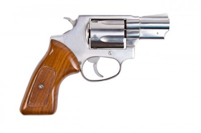 A snub nose revolver, similar to the one Chevilott found (though the one he found was a hammerless Smith & Wesson)