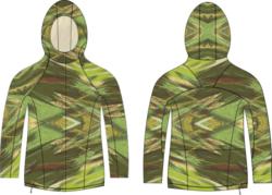 Depsoc 360 Hoodie with hidden velcro in the same camo print