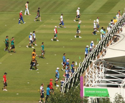 Archery practice range at the Olympic Games in St. John’s Wood, London.