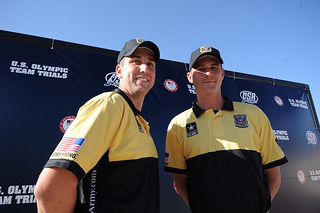 Josh Richmond (right) and Glenn Eller are set to try and more hardware to Team USA's great start in the shooting shotgun events.