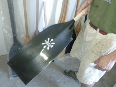 A paddle blade similar to the ones used by the 2012 Olympic C-2 team.