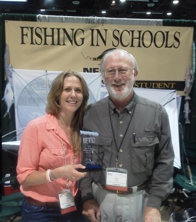 Katie M. Cole, Program Director for the National Fishing in Schools Program
Accompanied by her father Dana C. Cole, Founder/Director - National Fishing in Schools Program