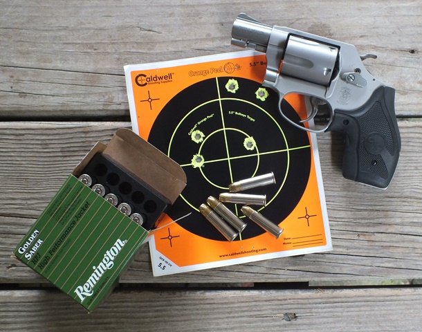 Twenty-five yards, a Smith & Wesson 637 with a two-inch barrel, and an honest-to-God 3" group. Impressive indeed.