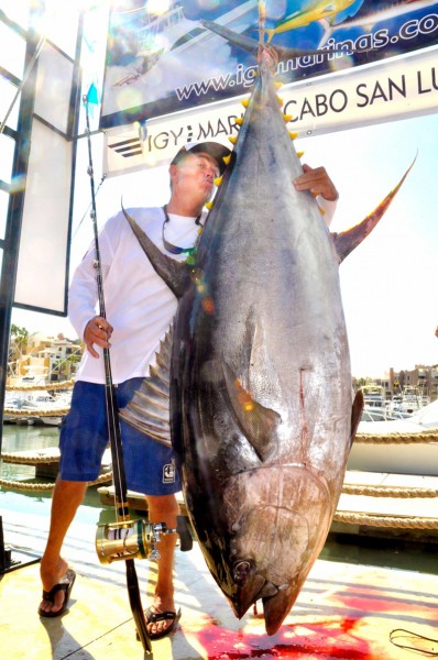Yocom with his catch