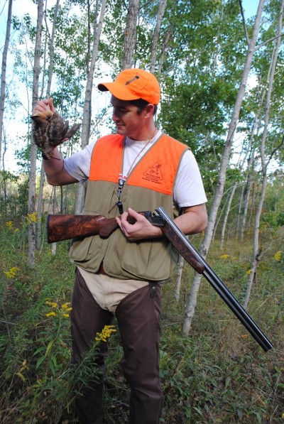 Chris Stewart shows off his early season woodcock.