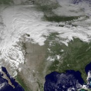 Winter storm developing. Image courtesy NOAA.