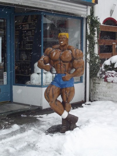 Tests revealed that this was not an actual human being. He still remains a more likely suspect than professional ice fishermen.