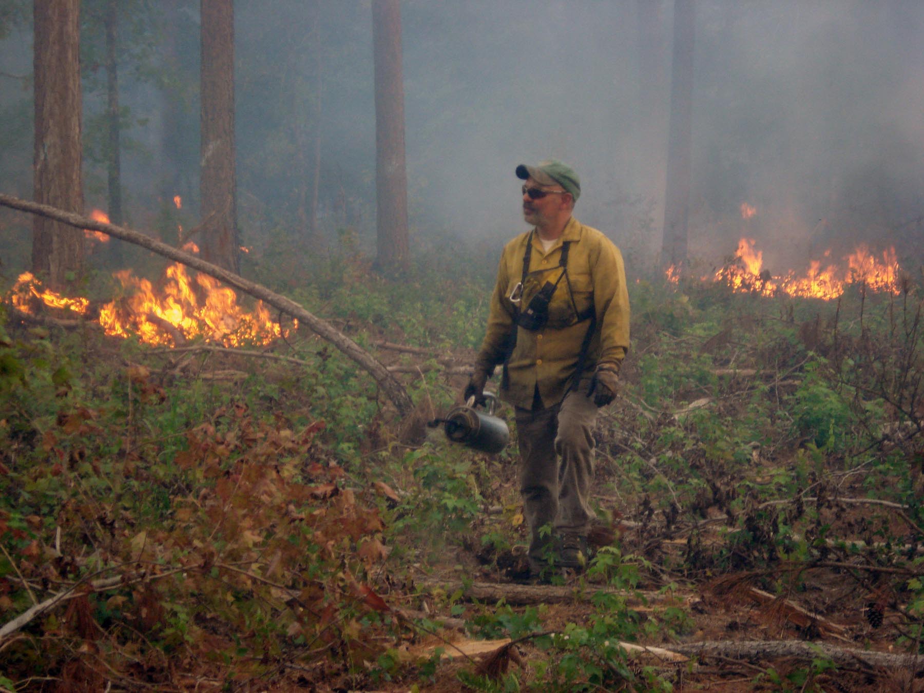North Carolina Wildlife Commission Conducts Prescribed Burn in Wake