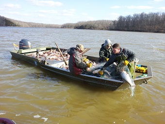  during the country’s first freshwater commercial fishing tournament