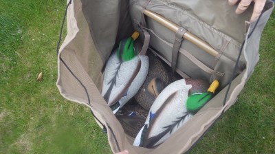 A few Magnum decoys and a Hard Core Run-N-Gunnar blind can be all you need for a great late season hunt. Image by Derrek Sigler.
