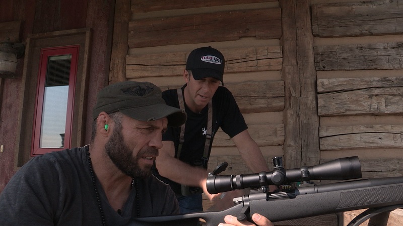 Randy Couture and Tom McMillan hunt together on Meet the McMillans on Sunday, July 28 at 8:30 pm ET/PT.