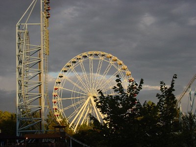 Hunters looking to scout out the surrounding land owned by Six Flags St. Louis could always get a view from the top of a roller coaster.