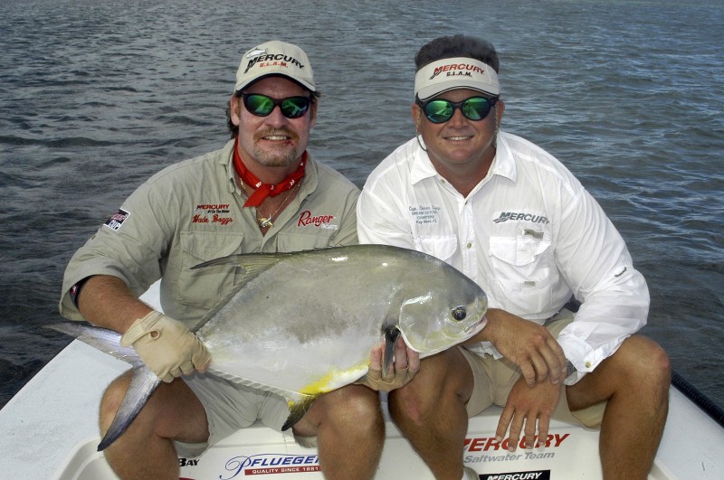 MLB Hall of Famer Wade Boggs, hopes to catch-and-release permit, shown here, along with bonefish and tarpon at the 24th S.L.A.M. in Key West, a celebrity fishing tournament which helps fund CF cure research.
