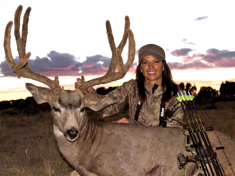 Julie Kreuter's Utah velvet-antlered muley.