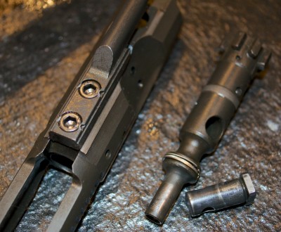 Attention to detail is excellent. Note the double-staked gas key. The bolt / carrier fit was very snug.