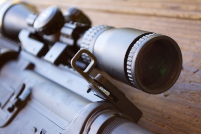 If you order direct, you can have a rifle customized to your specs. The Badger Tactical latch handle shown here was an option I'm glad I added.