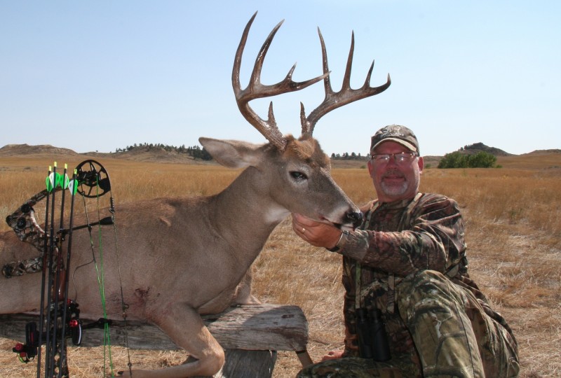 The author took this nice buck in southeastern Montana on an early September hunt. Image by Bernie Barringer.