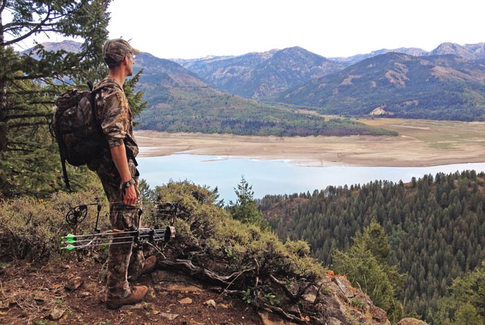Chris White admires the view from a mountaintop in southeastern Idaho.