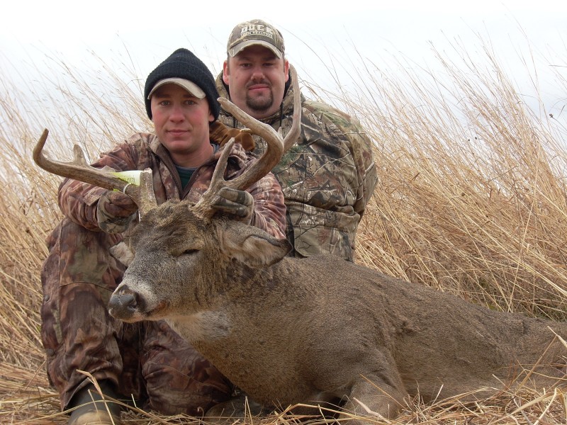 One of my favorite memories of bowhunting in Michigan was hosting my cousin, Mike Wheat, from Alaska. He saw that he had a good buck in his sights and stopped looking at its antlers until after he took his shot. I'm still looking for the buck that won against me.
