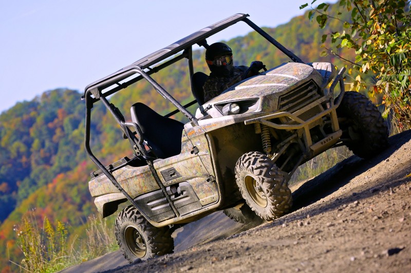 The 2014 Teryx's Fox shocks soak up everything and the new LED headlights are some of the brightest the author has ever tested.