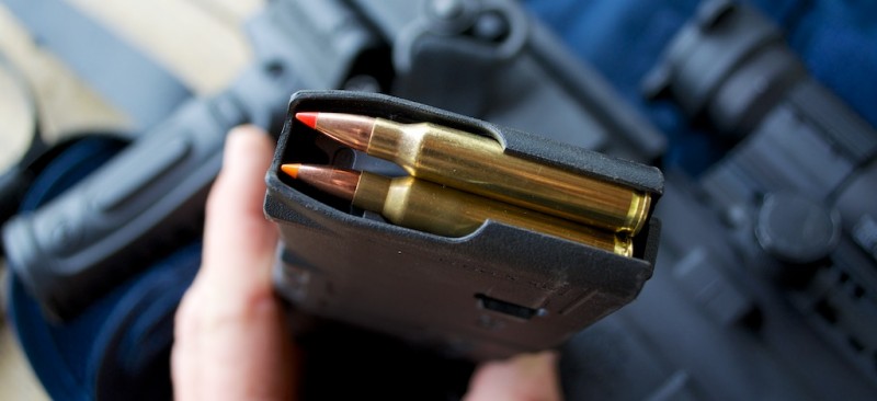 The Hornady V-Max (top) and DoubleTap Nosler Ballistic Tip (bottom) are excellent home defense options if you're worried about over-penetration.