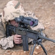 The Meprolight MESLAS, a programmable, multi-function, fire-controlled sniper's riflescope.