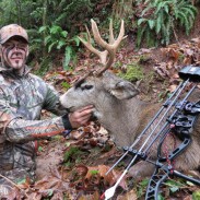 With an urban tag and permission to hunt on private land, Austin implemented a stealth plan on November 30 and came back the morning of December 1 to take this old monarch within one hour of daylight.