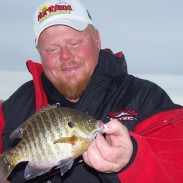 As the ice gets more solid, you’ll want to move around more to find the fishing action. Keep moving until you find the fish, then experiment to determine what they want to eat.