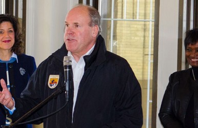 Deputy Regional Director Charlie Wooley joined in support of the 'All in for Belle Isle' press conference in Detroit, Michigan.