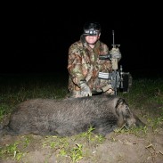 In states such as Texas, hunting at night is becoming the standard method to eliminate the state’s biggest problem---wild boars.