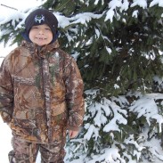 Bass Pro Shops' Mountain Stalker Elite jackets and bibs for kids are great choices for cold weather. They are wind and waterproof as well as warm. Even better, they stand up to an eight-year-old boy! Image by Derrek Sigler.