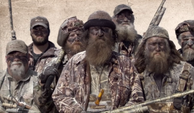 Phil Robertson (center) and the cast of 'Duck Dynasty.'