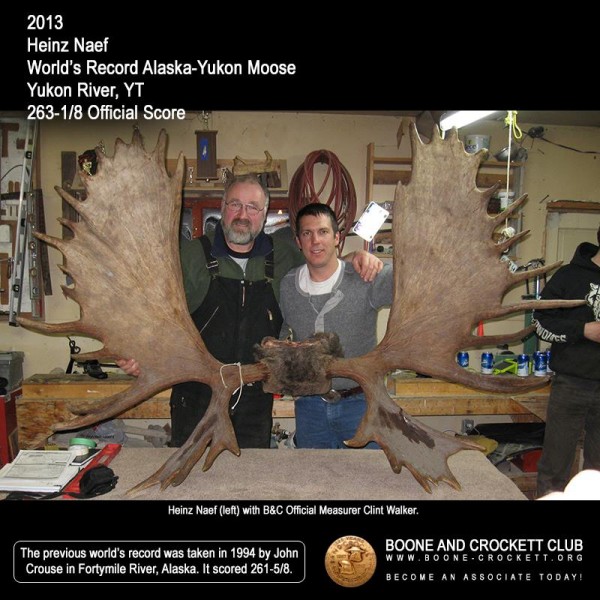 Heinz Naef took this enormous moose on September 25.