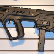 A Tavor SAR converted using the new 9x19mm kit.