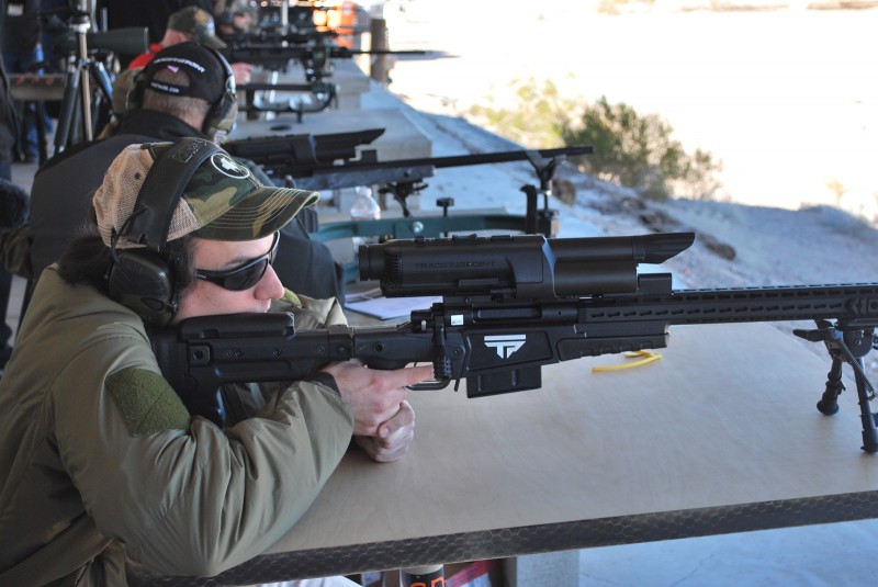 The author aims the TrackingPoint 300T.