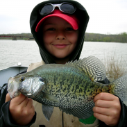 Crappie are famous early-season biters and are typically among the first fish to get active after ice-out.