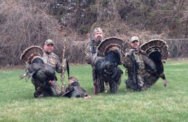 Turkey camp isn’t just about taking a bird, although that’s pretty fun too. It’s also about being with friends. Image by Rick Sosebee.
