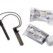 Fastfire tinder blocks and fire starting survival kits.