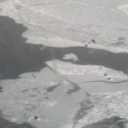 As shown in this file photo taken near Riley's Bay, Wisconsin, ice breakage can be very dangerous and unpredictable.