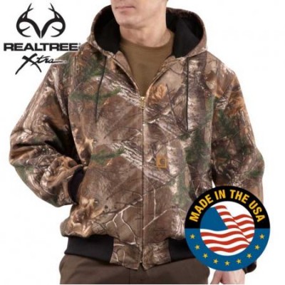 The thermal-lined Carhartt Realtree Xtra Camo Active Jac.