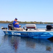 Ice fishing legend Dave Genz in his Holey Boat. Image courtesy Dave Genz.