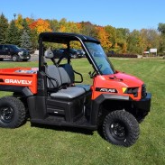 The Gravely Atlas JSV machines are a combination of Polaris Ranger DNA and Ariens power equipment quality.