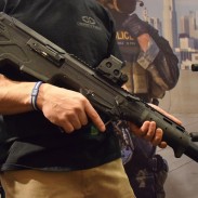 The MDR in .308. An OSS suppressor is mounted to the rifle.